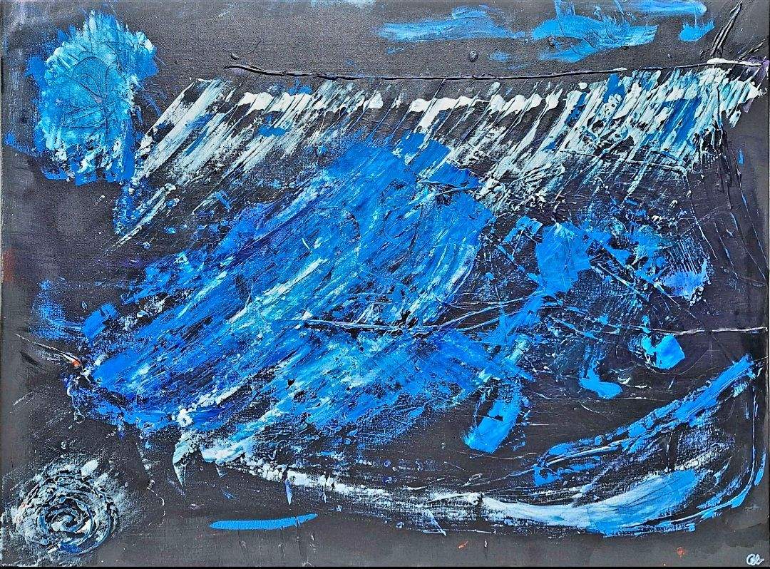 Blue Wave Abstract